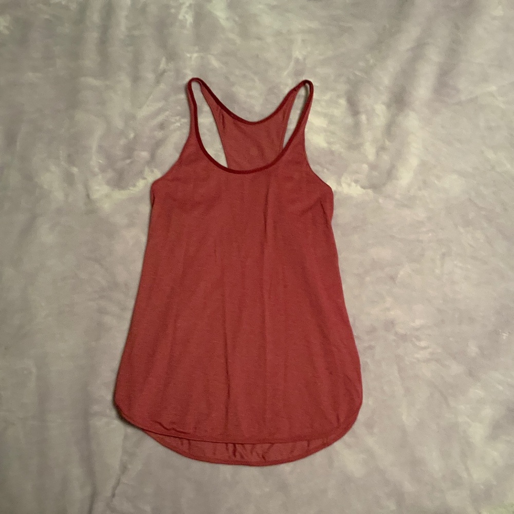 Pink Lululemon tank top